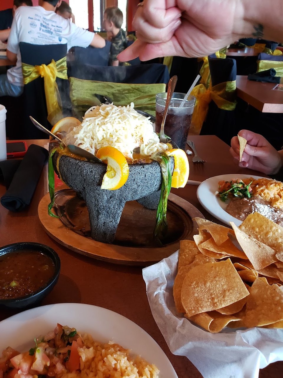 Molcajete Shrimp and Steak
